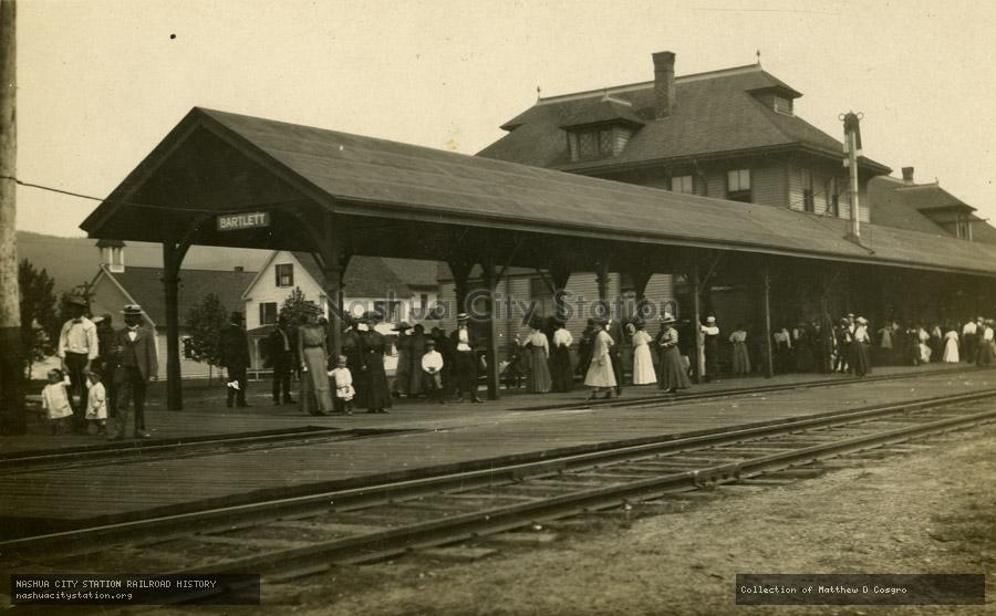 Postcard: Bartlett station